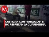 Autodefensas de Guerrero castigan  con tablazos a quien viole cuarentena por covid-19