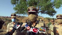 Sabarkantha police and CRPF jawans given honor of gun salute to martyr CRPF jawan Parmar Satyapal Singh