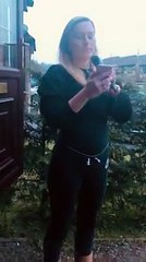 Amy Jackson sings for her neighbours