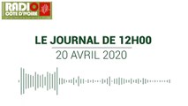 Journal de 12h00 du 20 avril 2020 [Radio Côte d'Ivoire]