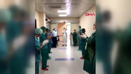 HATAY Tedavisi tamamlanan karı-koca, alkışlarla taburcu edildi