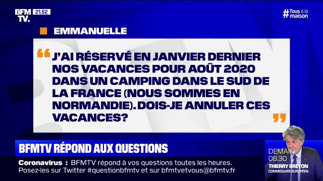 J'ai réservé en janvier dernier nos vacances pour août dans un camping. Dois-je annuler ?