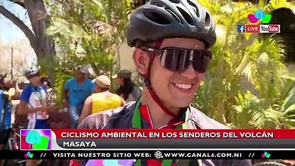 Ciclismo ambiental en los senderos del Volcán Masaya