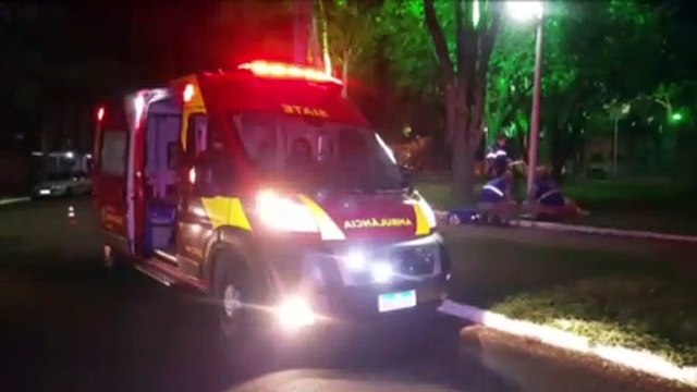 Morador de rua é atropelado em estacionamento e Siate e Samu são acionados