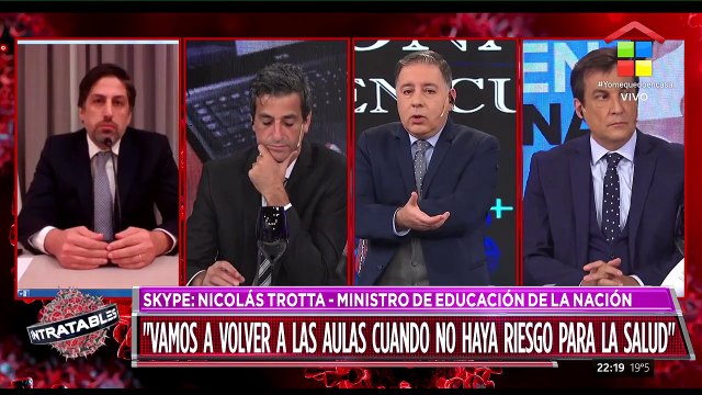 Nicolás Trotta: Vamos a volver a las aulas cuando no haya riesgos