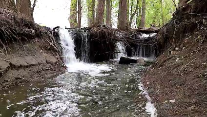Rushing water at Howell Island Conservation Area, Chesterfield, MO
