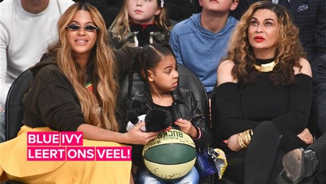 Blue Ivy doet thuis een experiment