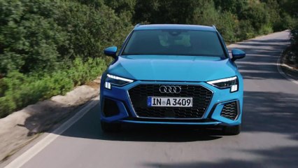 The new Audi A3 Sportback in Turbo blue Driving Video