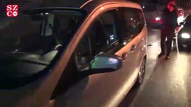 Güngören'de polis ve otomobil hırsızları arasında kovalamaca