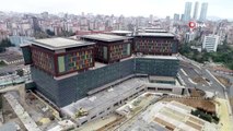 İnşaatında sona gelinen Göztepe Şehir Hastanesi havadan görüntülendi