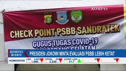 Presiden Jokowi Minta Evaluasi PSBB Lebih Ketat