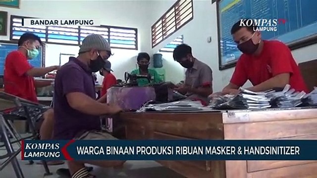 Warga Binaan Produksi Ribuan Masker dan Hand Sanitizer
