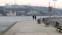 İSTANBUL-BEBEK SAHİLİ'NDE YASAĞA RAĞMEN SABAH SPORUNA ÇIKTILAR