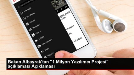 Bakan Albayrak'tan "1 Milyon Yazılımcı Projesi" açıklaması Açıklaması