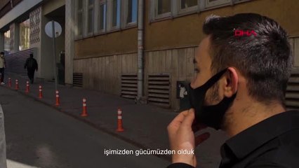 Ankara'da 'virüs' görünümlü maskeyle 'sosyal mesafe' uyarısı