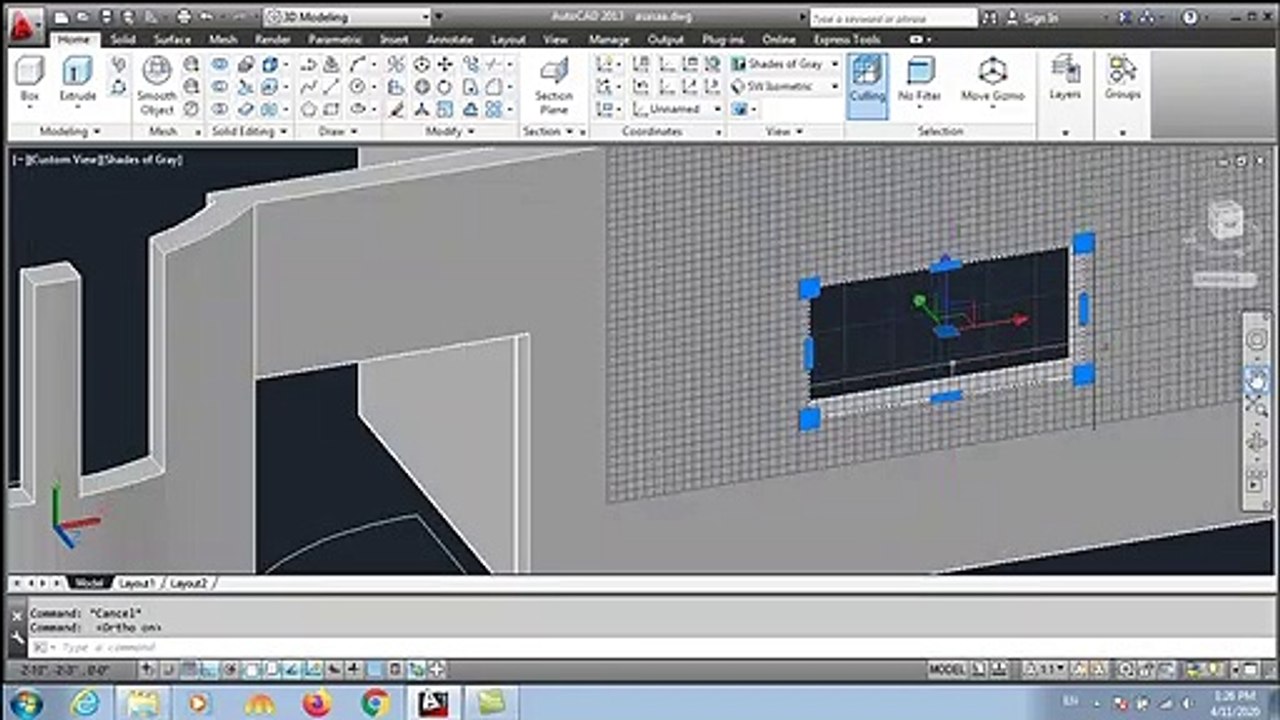 Auto CAD Tutorial: How To Convert 2D Object into 3D Object | AutoCAD 3D House Modeling for Beginner