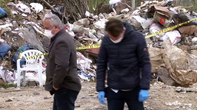 Hafriyat döküm alanında çuval içerisinde çürümüş ceset bulundu