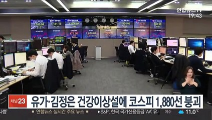 유가·김정은 건강이상설에 코스피 1,880선 붕괴