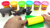 Fun Learning Names of Animals Play Doh Molds Learn Colors Surprise Toys Fun for Kids Learning