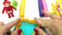 Learn Colors with Play Doh Teletubbies Molds Tinky Winky, Dipsy, Laa Laa and Po