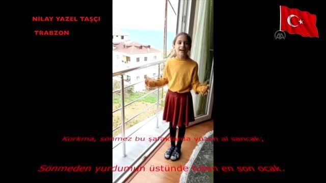 13 şehir ve 2 yabancı ülkeden 17 minik yürek İstiklal Marşı ile buluştu