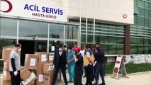 Silvanlı iş adamından sağlık çalışanlarına yüz koruyucu siper ve maske yardımı