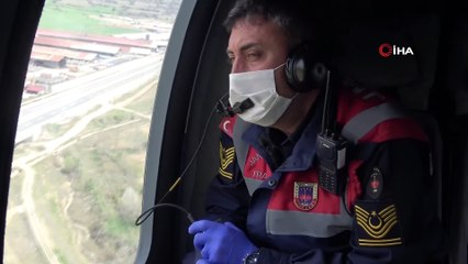 Skorsky helikopter ile trafik denetimi