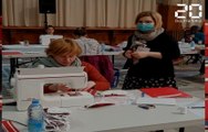 Coronavirus: Un atelier de confection de masques en mairie de Lille