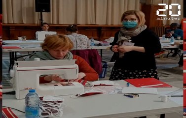 Coronavirus: Un atelier de confection de masques en mairie de Lille