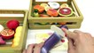 Fun Learning Names of Food,Fruit and Vegetables with Wooden Toys Cutting Food Education videos