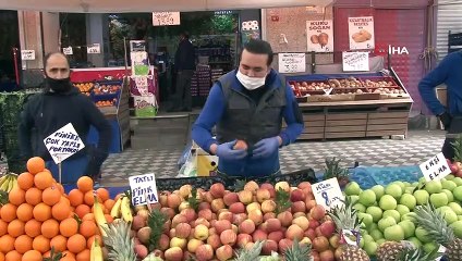 Bahçelievler’de pazarda Ramazan hareketliliği