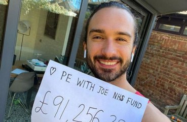 Joe Wicks' PE lessons raises £100k for NHS