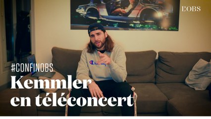 Kemmler rappe « Confinez moi avec elle » depuis Marseille, en téléconcert pour "l'Obs"
