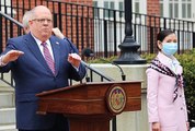Maryland Gov. Larry Hogan credits his wife, Yumi, with helping secure coronavirus tests from South