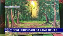 Bukan di Atas Kanvas, Seniman Asal Kotamobagu Manfaatkan Bahan Ini Untuk Melukis