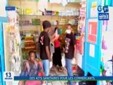 RTG / Don de kits sanitaires aux commerçants de l’intérieur par la Coordination provincial de lutte contre le coronavirus