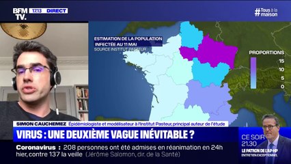 Coronavirus: selon l'épidémiologiste Simon Cauchemez, "il y a des zones en France où on est à bien moins de 6% d'immunisation de la population"