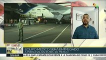 Llega a México cuarto vuelo desde China con insumos médicos