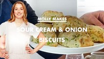 Molly Makes Sour Cream and Onion Biscuits at Home