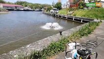 Pollution de l'Escaut à Antoing