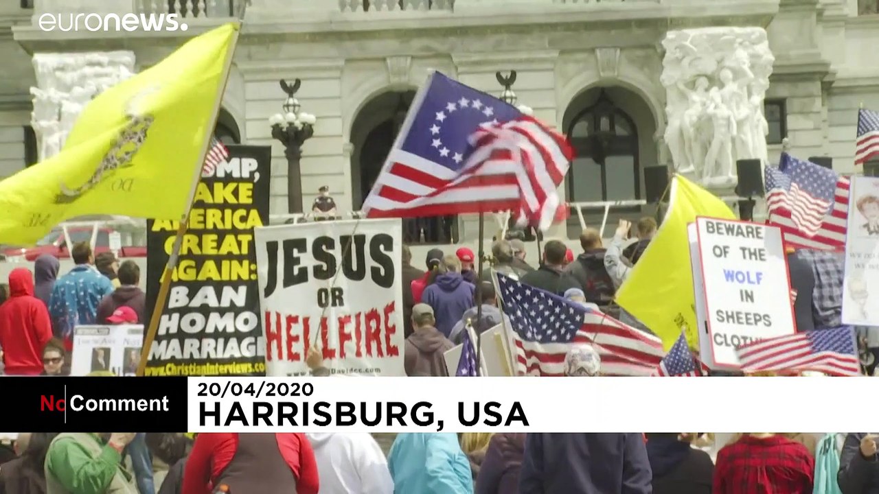 Kundgebung in Pennsylvania: Weg mit den Ausgangsbeschränkungen!