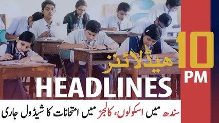 ARY NEWS HEADLINES | 10 PM | 21ST APRIL 2020