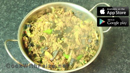 Bhindi Keema By COOK WITH FAIZA