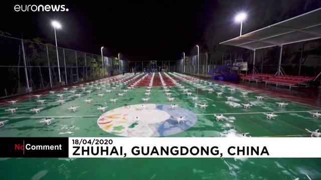 Шоу беспилотников в честь врачей