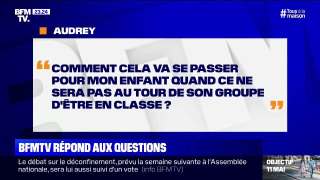 Comment cela va se passer pour mon enfant quand ce ne sera pas à son tour d'être en classe ?