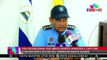 Policía Nacional esclarece muerte homicida y captura a delincuente autor del crimen en Nueva Guinea