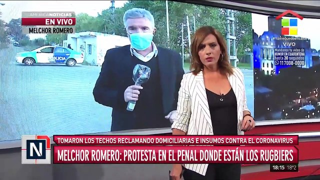 Protesta de presos por temor a contagiarse de coronavirus