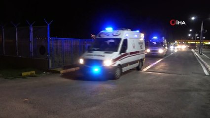 Karantina için Uşak’a getirilen vatandaşlar otobüsten Türk bayrağı salladı