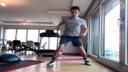 Fenerbahçeli futbolcular, evde çalışmalarını sürdürüyor