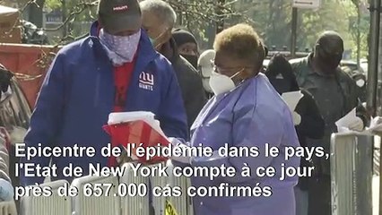 Ouverture d'un nouveau centre de dépistage du covid-19 à Harlem, New York